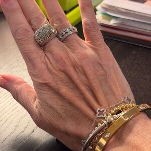 Gorgeous Genuine Diamond Pave Ring!